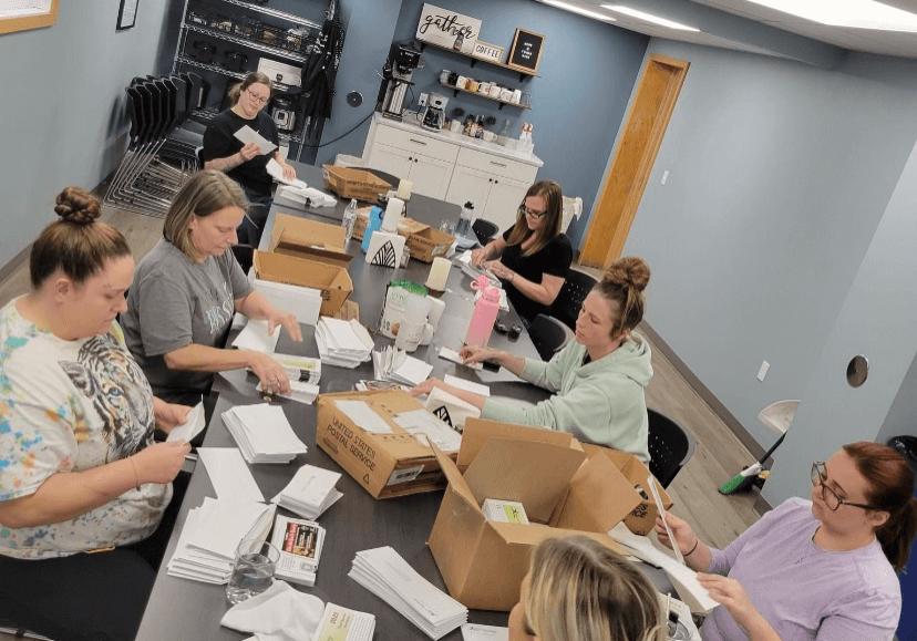 youth working in room together